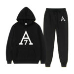Black Essentials Hoodie Valentine’s Day Minimalist Streetwear