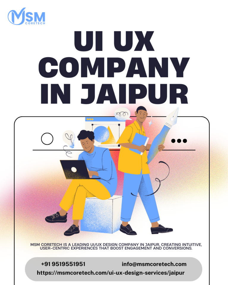 best UI UX design companies in Jaipur