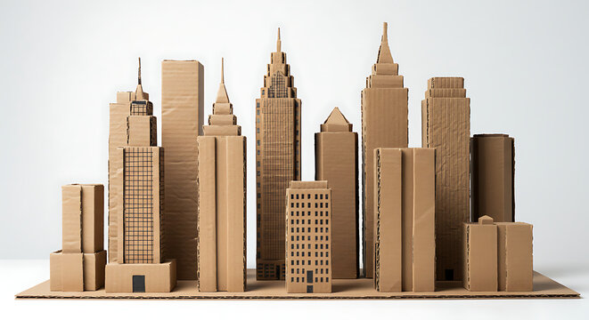 Custom Cardboard Cityscape