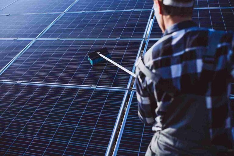 clean solar panel glass