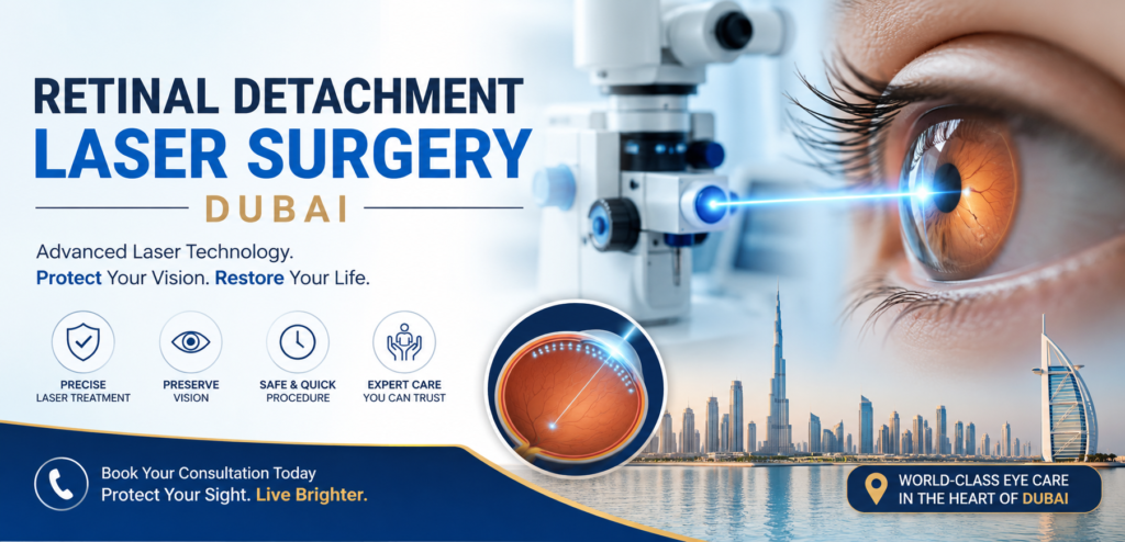 retinal detachment laser surgery Dubai
