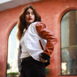 men's leather bomber jacket