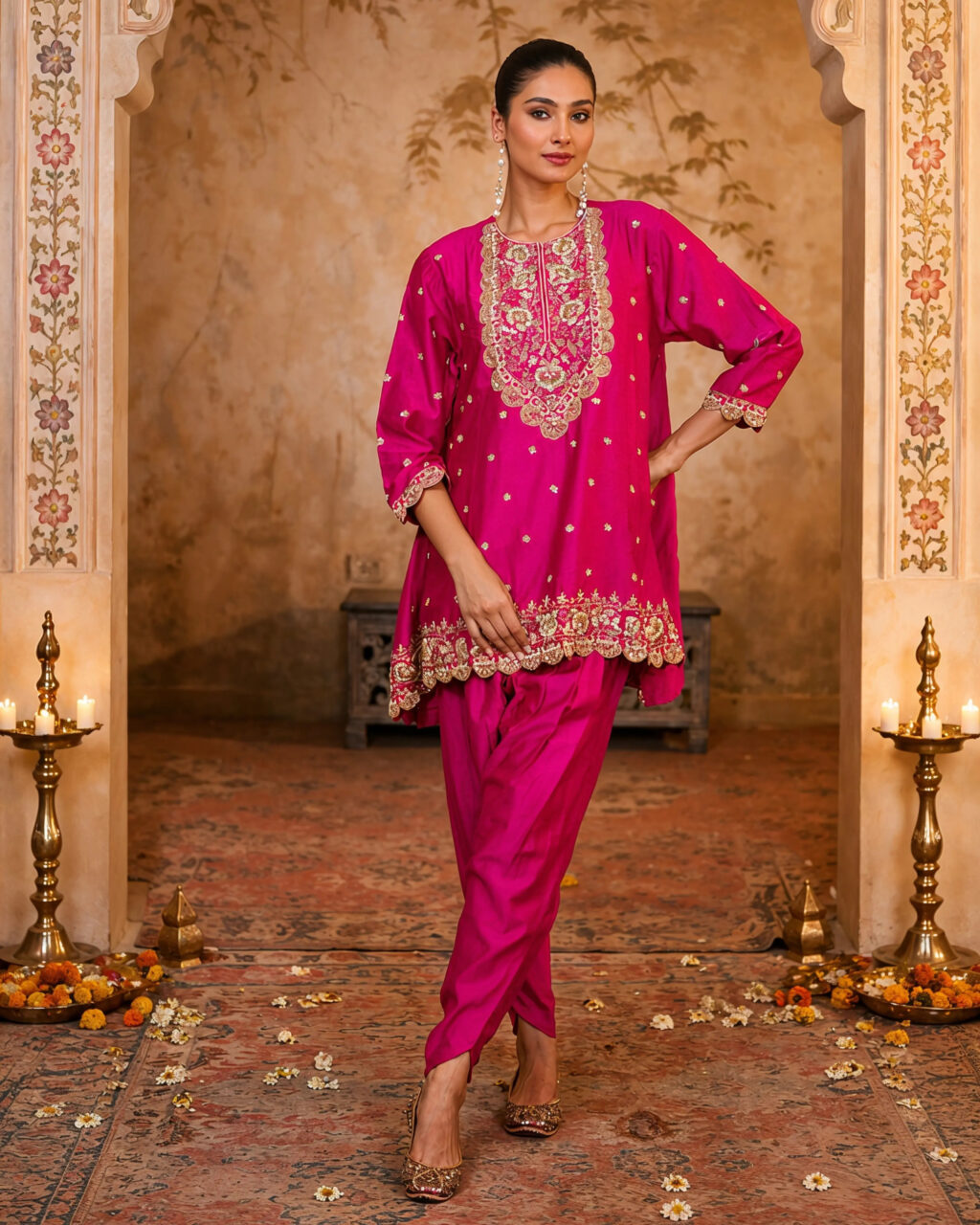 Buy Rani Pink Tulip Suit