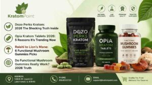 Opia Kratom Dozo Perks Functional Mushroom kratompoint.com