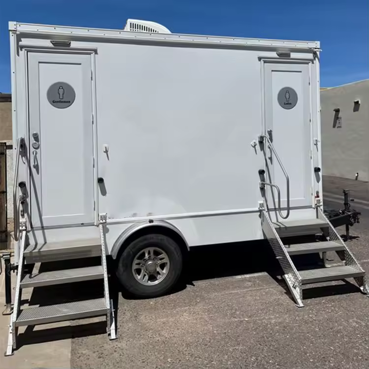 Luxury portable restrooms for rent
