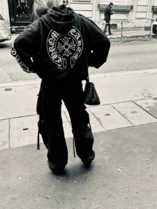 Chrome Hearts Horseshoe Floral Sleeve Zip-Kapuzenpullover