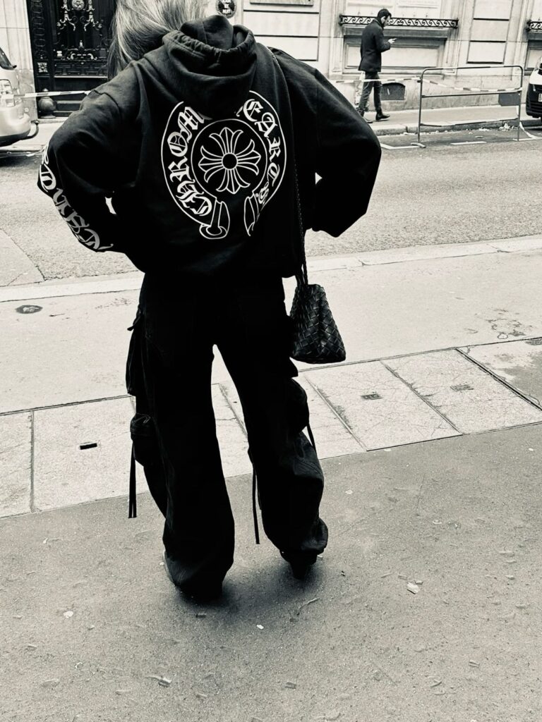Chrome Hearts Horseshoe Floral Sleeve Zip-Kapuzenpullover