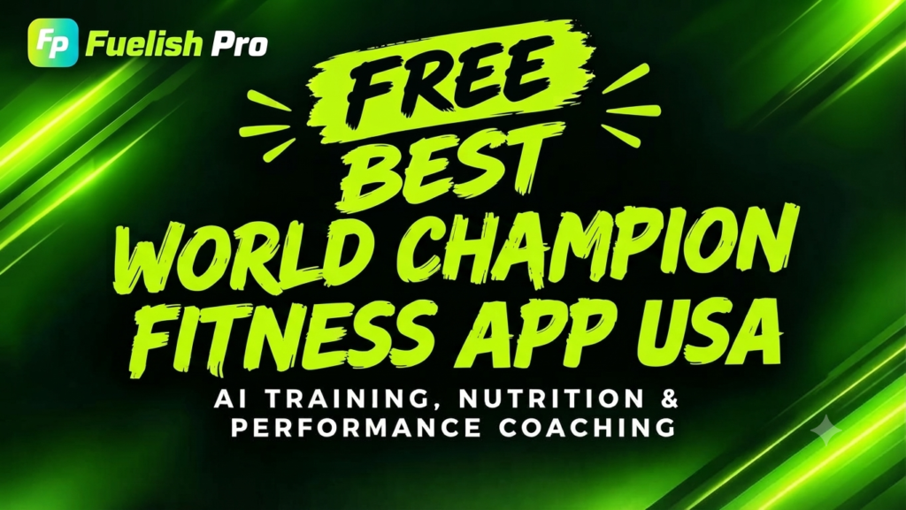 Free Best World Champion Fitness App USA - Free Fuelish Pro App - Free Sports Nutrition App for Runners: Fuel Your Training With Fuelish Pro