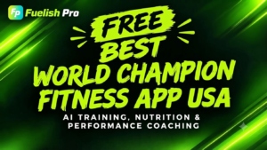 Free Best World Champion Fitness App USA - Free Fuelish Pro App - Free Sports Nutrition App for Runners: Fuel Your Training With Fuelish Pro