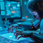 futuristic-robot-interacting-with-digital-interface_23-2151966726